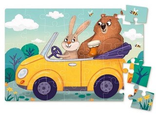 Пазл-мини Dodo 'Едем в гости', 35 элементов, цвет разноцветный 2