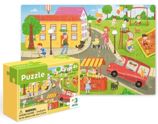 Пазл-мини Dodo 'Летний городок', 35 элементов, цвет разноцветный 1