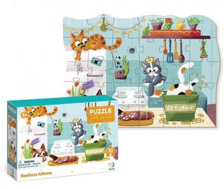 Пазл DoDo 'Котики-непоседы', 30 элементов, цвет мульти 2