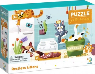 Пазл DoDo 'Котики-непоседы', 30 элементов, цвет мульти 1