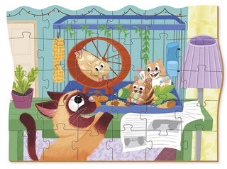 Пазл Dodo 'Развлечения хомячков', 30 элементов, цвет разноцветный 2