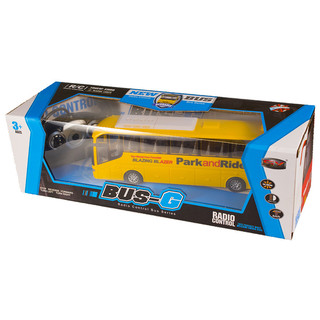 Автобус радиоуправляемый, на аккумуляторе, световые эффекты, цвет: желтый Maya Toys 1