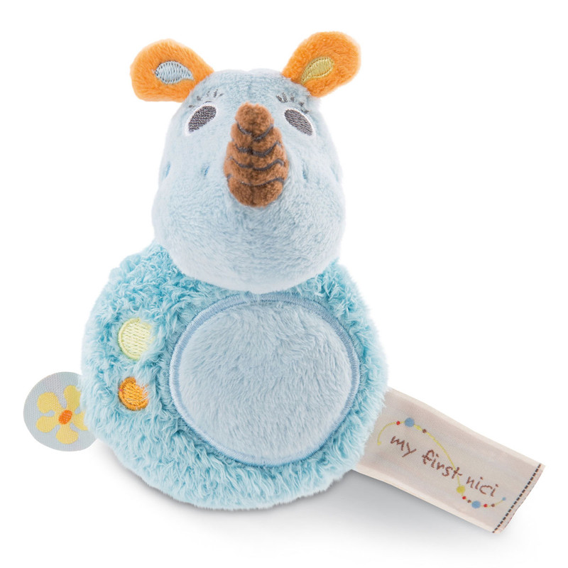 Погремушка Носорог Мануффи, 12 см, NICI