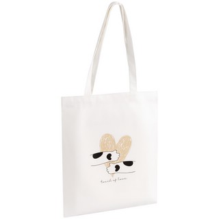 Сумка-шоппер MESHU 'Heart', 33*40см, канвас, цвет белый 1