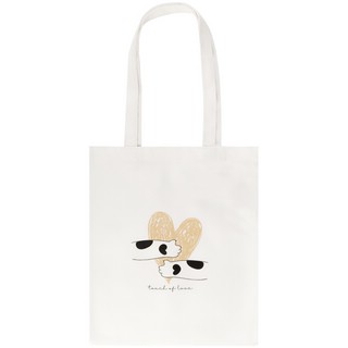 Сумка-шоппер MESHU 'Heart', 33*40см, канвас, цвет белый 2