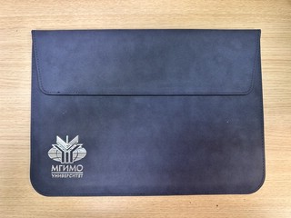 Папка-чехол для ноутбука и документов с логотипом МГИМО(синий)