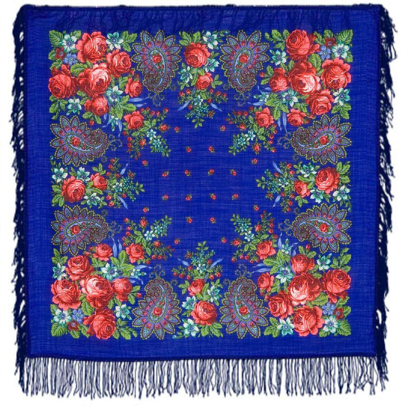 Платок «Южная ночь» шерсть, 89х89 см, артикул 148-13