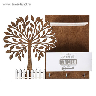 Ключница с полкой 'Дерево' 27х20 см 6