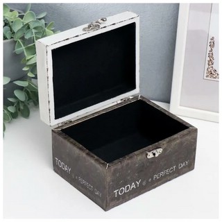 Шкатулка 'Сегодня идеальный день для счастья' 9х12х16 см 2