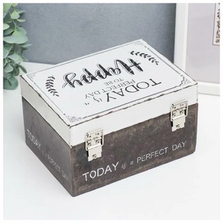Шкатулка 'Сегодня идеальный день для счастья' 9х12х16 см 5