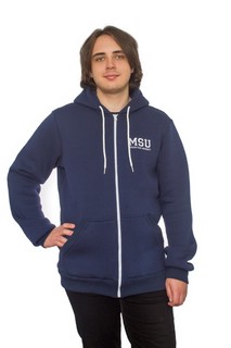 Толстовка на молнии с логотипом МГУ имени М.В. Ломоносова