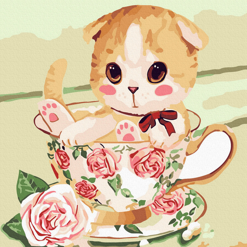 Картина по номерам 'С добрым утром' (19 цветов), 20х20 см Molly