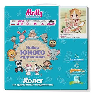 Картина по номерам 'С добрым утром' (19 цветов), 20х20 см Molly 2