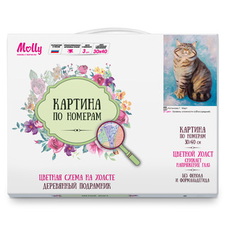Картина по номерам 'Котинова Г. Март' (21 цвет), 30х40 см Molly 2