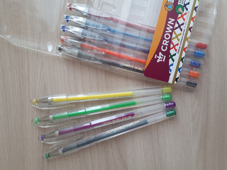 Набор гелевых ручек Crown, 10 шт