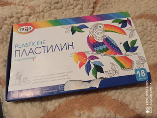 Пластилин Гамма 'Классический', 12 цветов, 240г, со стеком, картон