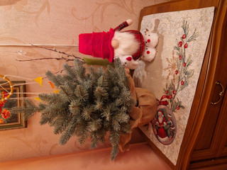 Елочка настольная Holiday Classics голубая хвоя, высота 45 см