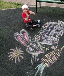 Конкурс Большой конкурс рисунков на асфальте, Мустафина Полина 2