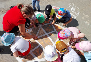 Конкурс Большой конкурс рисунков на асфальте, Федякова Лариса 5