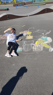 Конкурс Большой конкурс рисунков на асфальте, Поддубная Ксения 1