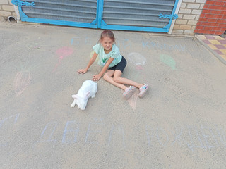 Конкурс Большой конкурс рисунков на асфальте, Ткачёва Екатерина 4