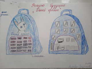 Конкурс Рисуем рюкзак будущего!, Вячеславовна Анастасия 1