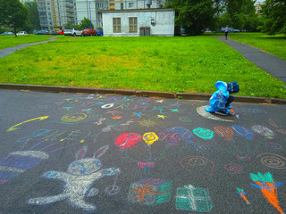 Конкурс Большой конкурс рисунков на асфальте, Слободова Марина 2