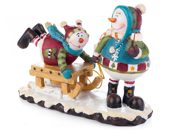 Забавные снеговики из керамики поздравляют с Новым Годом!