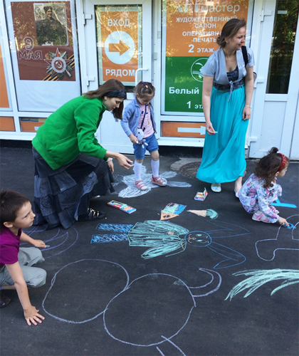 Цветные мелки - это весело и ярко!