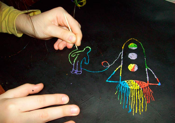 Техника рисования граттаж: процарапываем рисунок острым предметом Процарапываем рисунок острым предметом. Граттаж