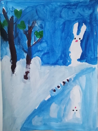 Конкурс весенних рисунков, Алиса, 7 лет, апрель 2022