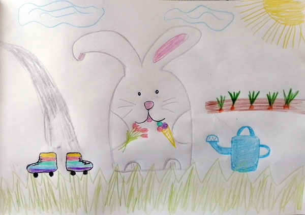 Конкурс весенних рисунков, Маша, 6 лет, апрель 2022