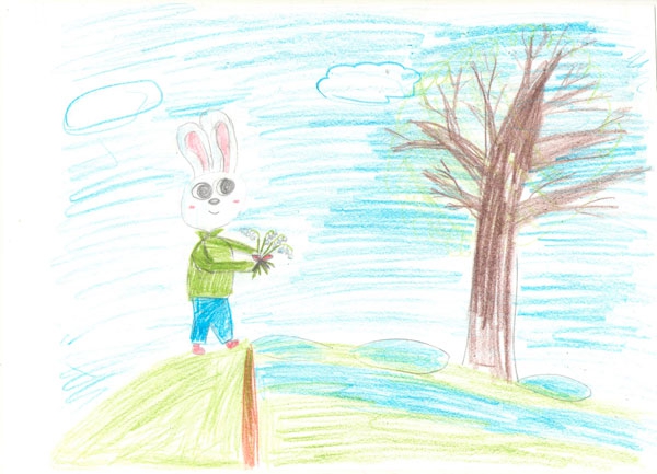 Конкурс весенних рисунков, Сергей, 5 лет, апрель 2022