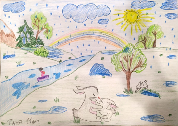 Конкурс весенних рисунков, Таня 11 лет, апрель 2022