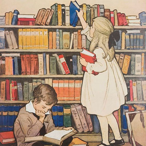 дети в библиотеке
