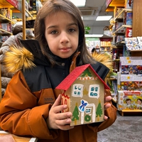 Детские мастер-классы январь 2024г, Пряничный домик