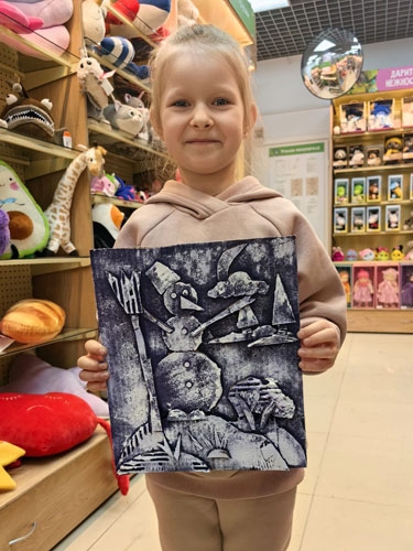 Детские мастер-классы январь 2024г, Необычный снеговик