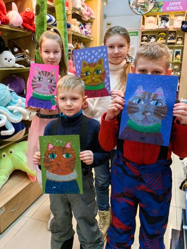 Зимние котики в Белом Кролике