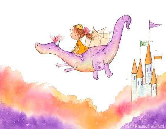 Девочка летит на драконе