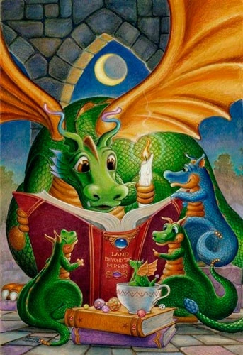 Драконы тоже любят читать книжки