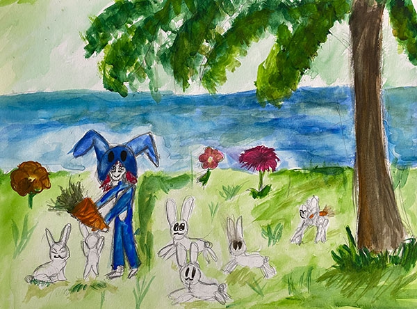 Конкурс нарисуй кролика в стиле аниме, Мерклова Рита