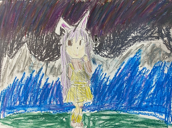 Конкурс нарисуй кролика в стиле аниме, Николаева Арина