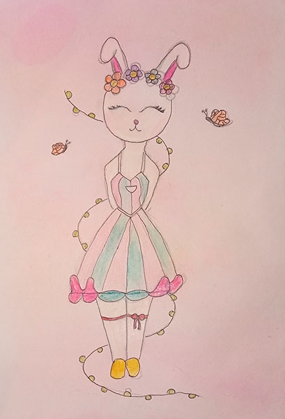 Конкурс нарисуй кролика в стиле, Шиндина Есения