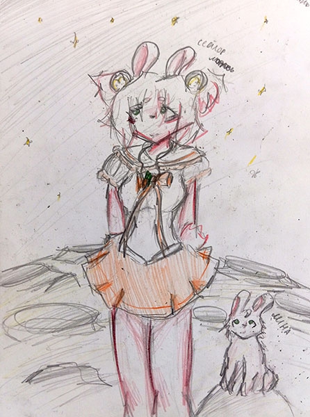 Конкурс нарисуй кролика в стиле аниме Заливахина-Анастасия-1