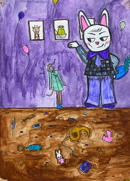 Конкурс нарисуй кролика в стиле, Черепанова Валерия