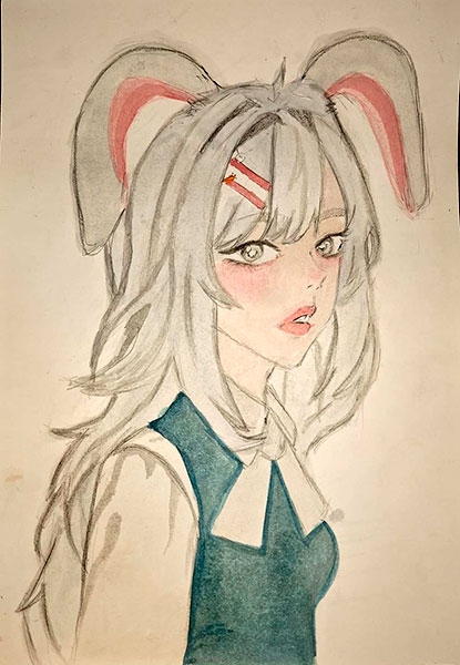 Конкурс нарисуй кролика в стиле, Хикматова Париза