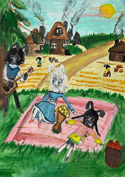 Конкурс нарисуй кролика в стиле, Кондратович Валерия