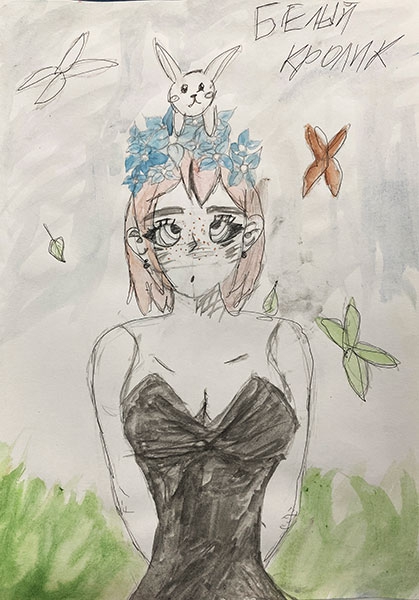 Конкурс нарисуй кролика в стиле аниме, Новикова София
