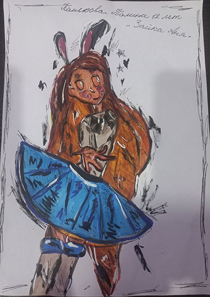 Конкурс нарисуй кролика в стиле аниме, Панькова Полина