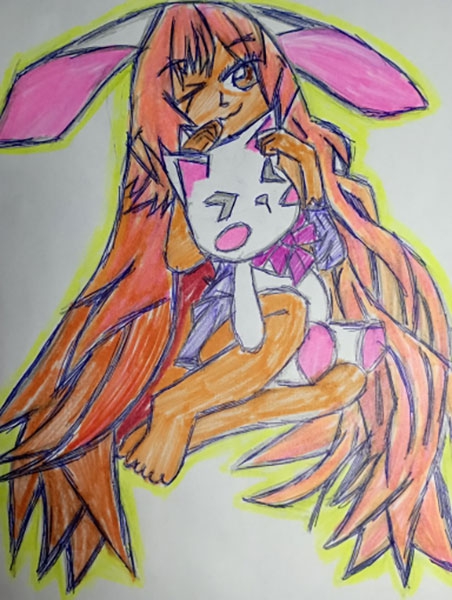 Конкурс нарисуй кролика в стиле аниме, Полякова Дарья